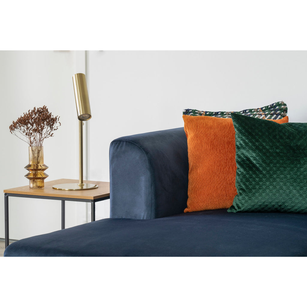 Vita – Sidobord i eklook med metallram
