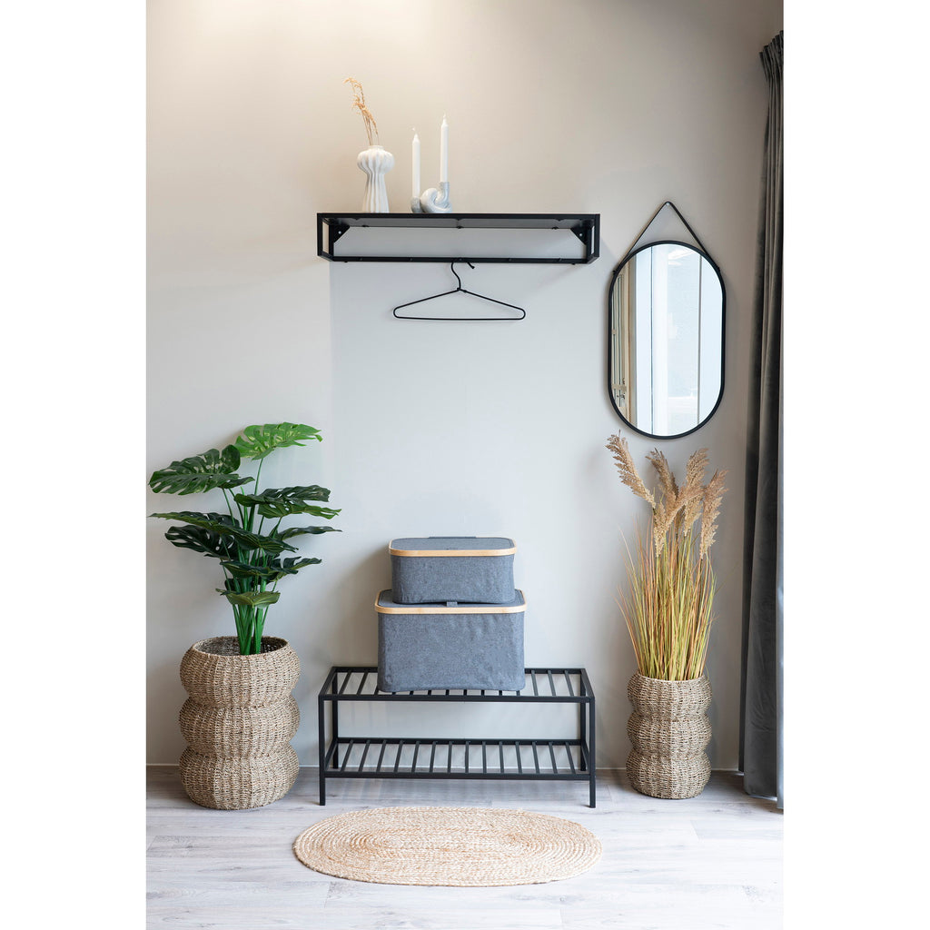 Flanell – Korg i bambu och textil