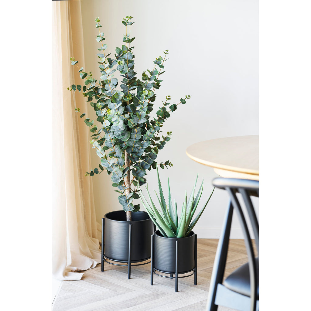 Kol – Blomkrukor i stål, set av 2