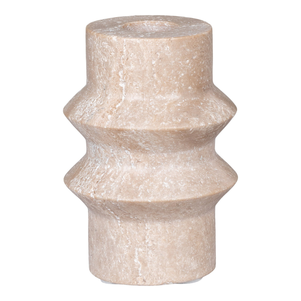 Totem – Ljusstake i travertin