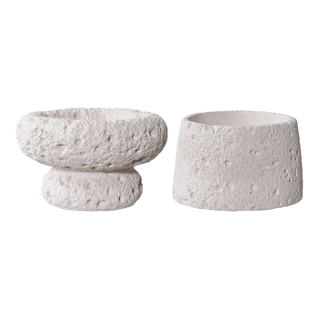 Sten – Ljushållare i cement, set om 2