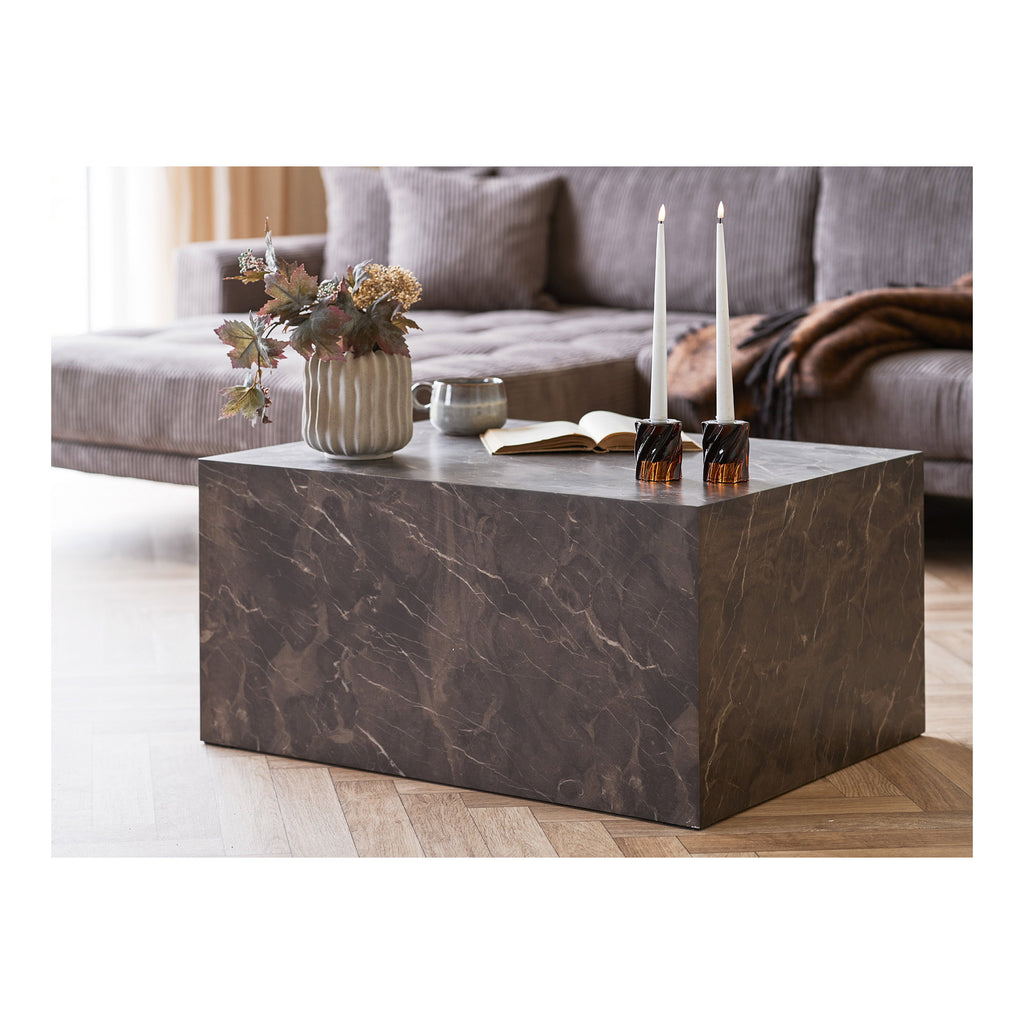 Twist – Ljusstakar i rökbrunt glas, set om 2