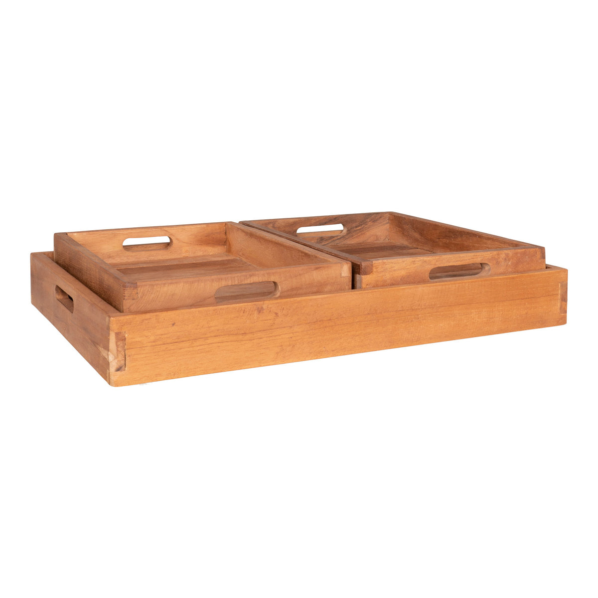 Faro – Brickor i teak, set om 3
