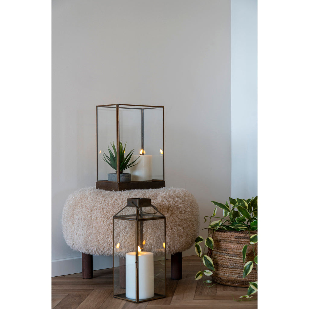 Glans – lykta i metall och glas