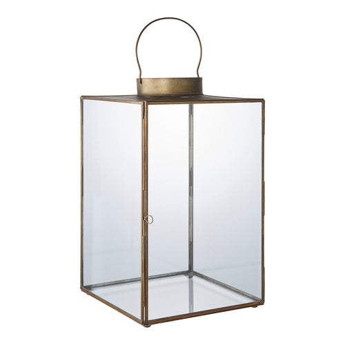 Brons – lykta i metall och glas