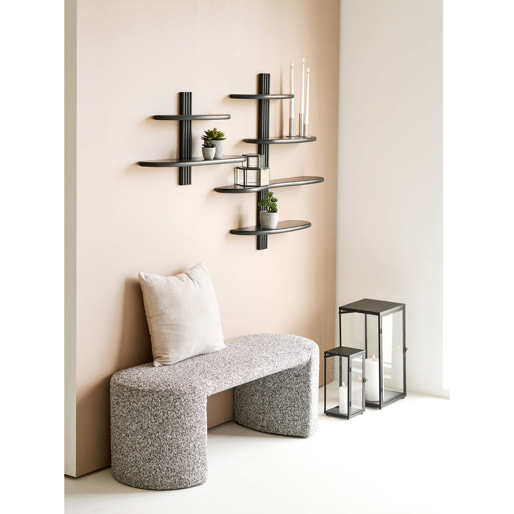 Kelvo – lyktor i metall och glas, set om 2
