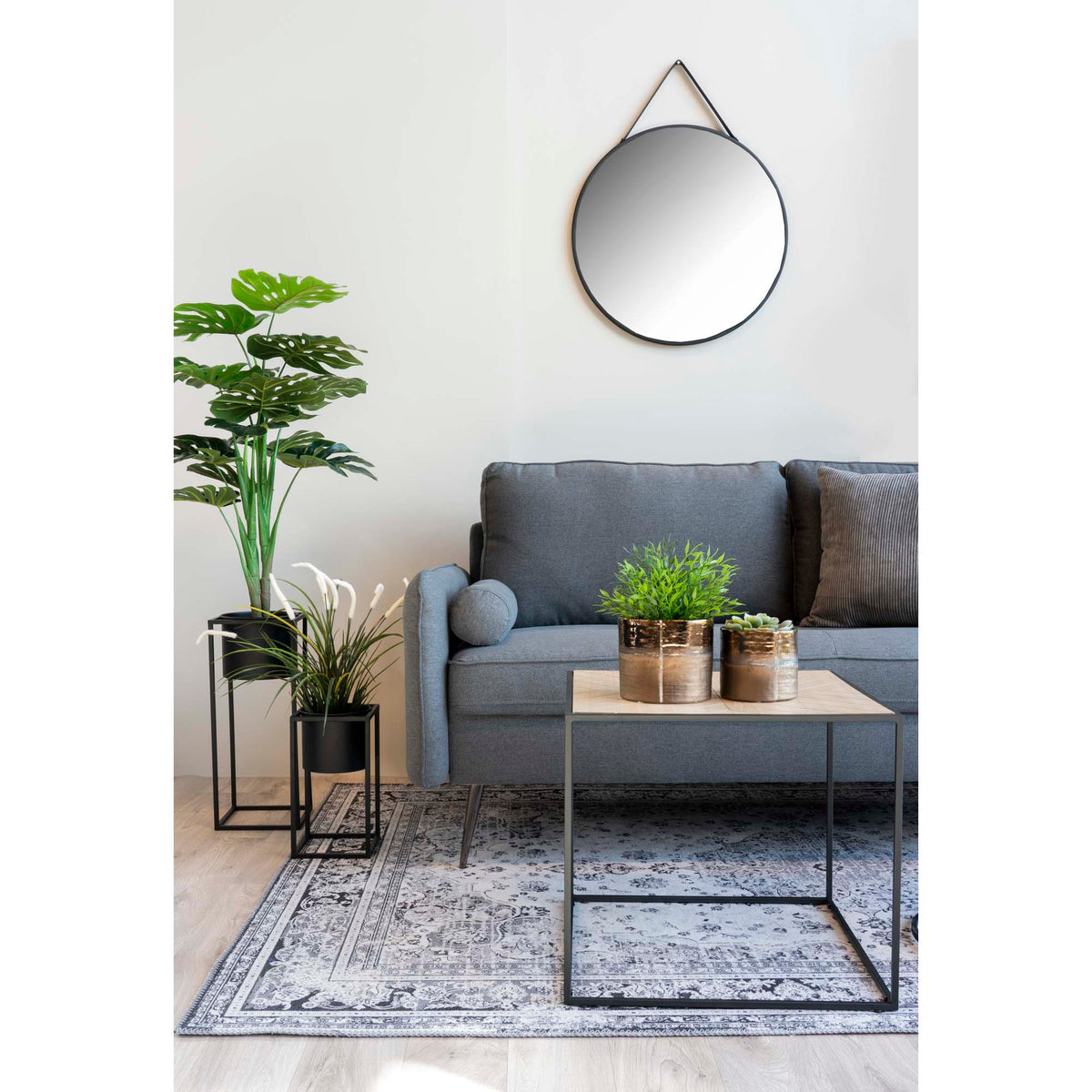 Natt – Blomkrukor i stål, set av 2